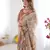 beige  ready to wear saree with  blouse