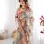 ivory  ready to wear saree with  blouse