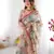 ivory  ready to wear saree with  blouse