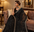 Black Color Beads And Thred  Work Net Saree