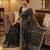 Black Color Beads And Thred  Work Net Saree