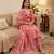 Elegant butterfly embroidered kasa silk dress material set with silk dupatta