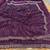 Wine Color Beads And Thred  Work Net Saree