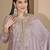 Grey chinon stitched top with stitched chinon bottom and chinon dupatta full sleeve embroidered straight kurta