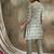 Green cotton stitched top with stitched cotton bottom and - dupatta 3/4 sleeve printed straight top