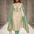 Elegant simmer butti embroidered dress material with simmer dupatta