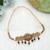 Maroon & green color choker temple necklace