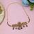 Maroon & green color choker temple necklace