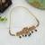 Maroon & green color choker temple necklace