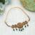 Maroon & green color choker temple necklace