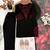 Premium kids black silk-blend kurta set with maroon embroidery work and dupatta