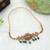 Rani & green color choker temple necklace