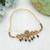 Maroon & green color choker temple necklace