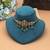 Rani & green color choker temple necklace