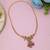 Rani & green color choker temple necklace