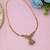 Maroon & green color choker temple necklace