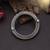 Gold & silver color two tone oxidised openable bracelet