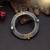 Gold & silver color two tone oxidised openable bracelet