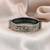 Gold & silver color two tone oxidised openable bracelet