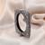 Silver color oxidised openable bracelet