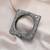 Silver color oxidised openable bracelet