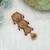 Maroon & green color temple hair barrette