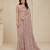 Pink color luxury dual sequin work saree with mulberry silk blouse