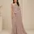 Pink color luxury dual sequin work saree with mulberry silk blouse