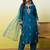 Blue women kurta pant dupatta set