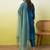 Blue women kurta pant dupatta set