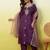 Purple women kurta pant dupatta set