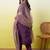 Purple women kurta pant dupatta set