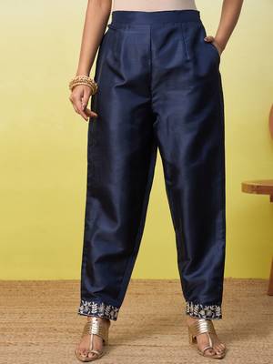Blue women kurta pant dupatta set 4