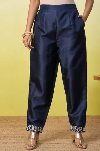 Blue women kurta pant dupatta set