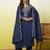 Blue women kurta pant dupatta set