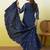 Blue women kurta pant dupatta set