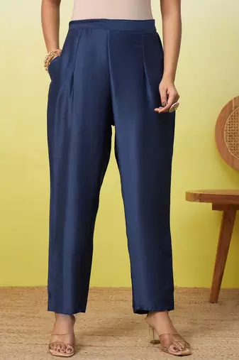 Blue women kurta pant dupatta set