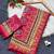 New Designer Roman Silk Printed With Real Mirror Work Women's saree With Blouse Set