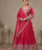 Pink Traditional Lehenga Choli with Heavy Border Work & Elegant Dupatta