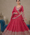 Pink Traditional Lehenga Choli with Heavy Border Work & Elegant Dupatta