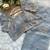Grey Color embroidery beats work Silk Blend Saree