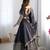  Light Black traditional lehenga choli with heavy border work & elegant dupatta