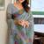 Grey linen jacquard woven saree with blouse