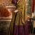 Olive mal cotton contrast pallu with fancy tassels saree with blouse
