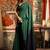 Green mal cotton contrast pallu with fancy tassels saree with blouse