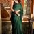 Green mal cotton contrast pallu with fancy tassels saree with blouse