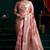 Pink satin silk jacquard woven with fancy saree with blouse