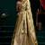 Olive satin silk jacquard woven with fancy saree with blouse