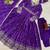 Purple  readymade kurti pant & dupatta set with embroidered work