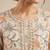 cream organza handwork salwar suit with organza dupatta